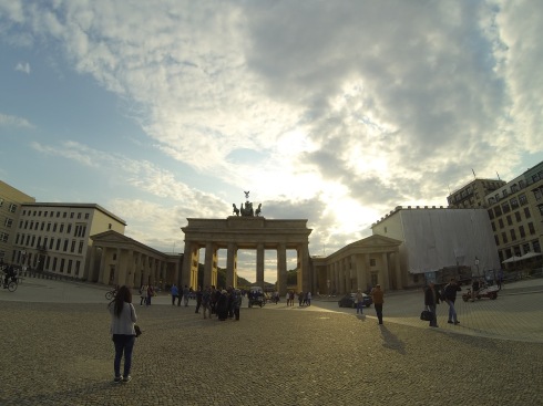 Brandenburg Gate in the late afternoon